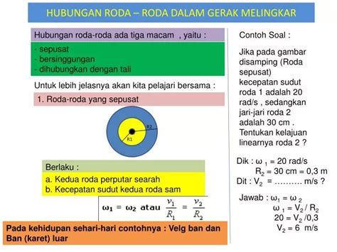 ppt hubungan roda roda dalam gerak melingkar powerpoint presentation id 5161194