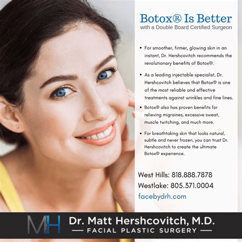Botox Treatment By Double Board Certified Surgeon Dr Matt Hershcovitch