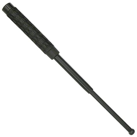 16 Inch Police Baton Telescoping With Pouch Rubber Grip