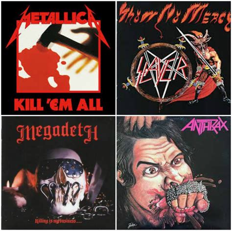 ranking the debut albums of thrash metal s big four spinditty