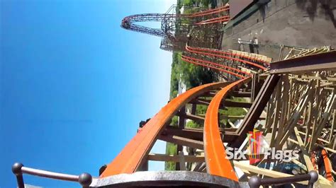 Goliath Pov Six Flags Great America 2014 Wooden Roller Coaster Front Seat On Ride Hd 1080p Youtube