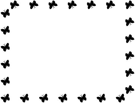 Butterfly Border Svg 319 Crafter Files