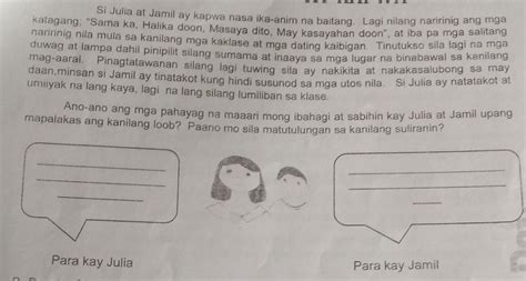 Si Julia At Jamil Ay Kapwa Nasa Ika Anim Na Baitang Lagi Nilang