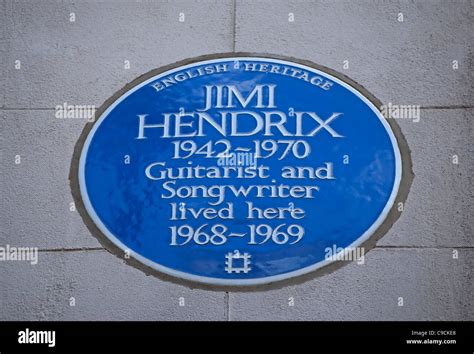 English Heritage Blue Plaque Marking The 1968 To 1969 Home Of Rock