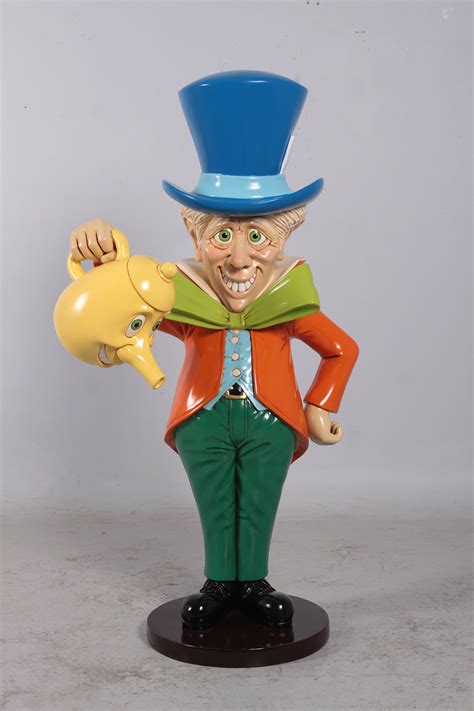 Mad Hatter Life Size Statue Alice In Wonderland Figurine Prop Decor Ebay