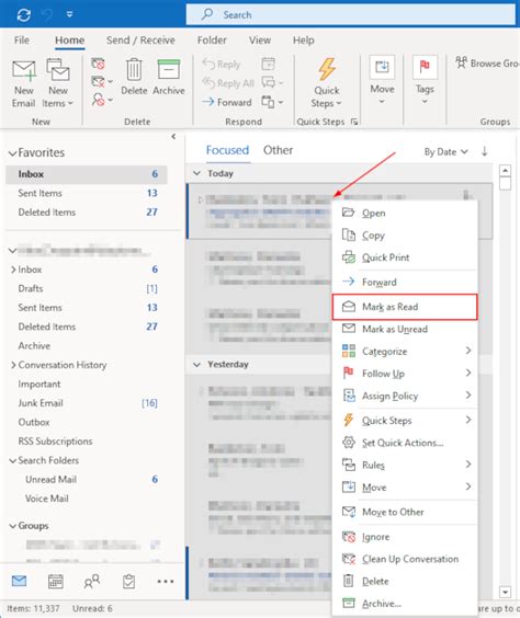How To Mark All As Read In Outlook Techswift