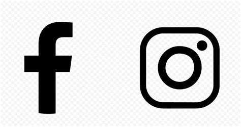 Hd Facebook Instagram Black Logos Icons Png Logo Icons Black Logo