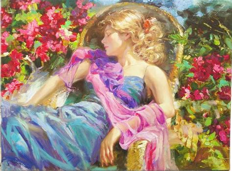 Vladimir Volegov Sun Drenched Garden Painting