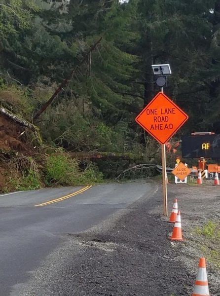 Update Open Hwy 101 Closed Due To Slide On Last Chance Grade