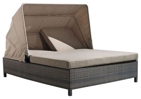 This swimways chair gives you another option with a flat canopy. modern outdoor double chaise lounge with canopy