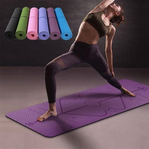 Premium Yoga Mat With Position Alignment System Bopspot
