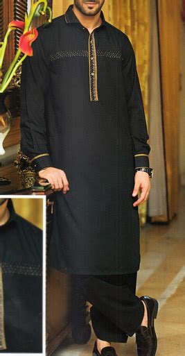 Black Shalwar Kameez Suit Pakistani Dresses In Usa
