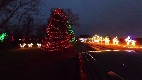 Shady Brook Farm Drive Thru Holidays Lights Show Youtube