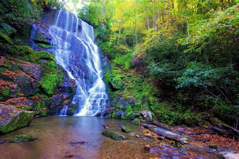 Eastatoe Falls In The North Carolina Mountains Near Brevard