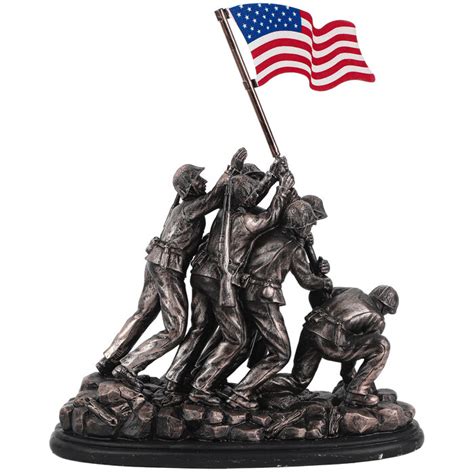 Raising The Flag On Iwo Jima Figurine 125 X 10 X 5 Inches Mardel