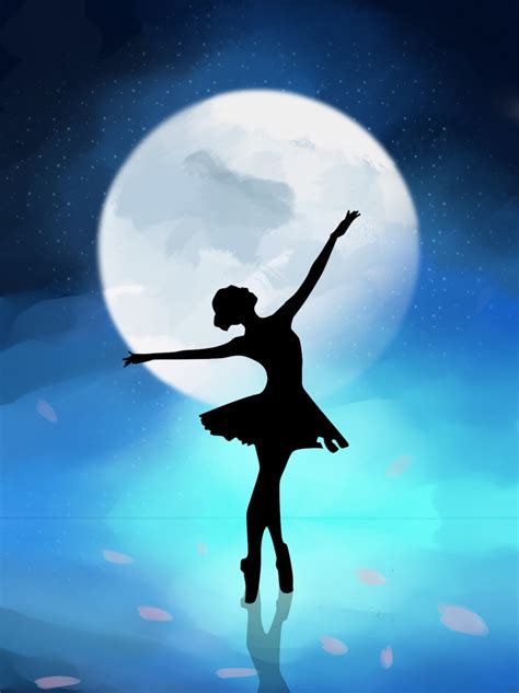 Cielo Estrellado Baile Bailarina Hermoso Fondo De Pantalla Imagen Para