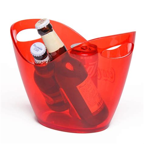 Plastic Acrylic Ice Bucket Customized Bar Ktv Champagne Beer Ice Bucket China Ice Buckets And