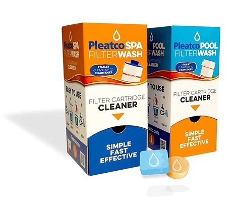 Spa Filter Wash Hot Tub Filter Cartridge Cleaner Tablet By Pleatco 10 Garden