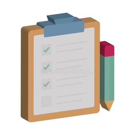 Checklist Isometric Vector Isolated Icon Which Can Easily Modify Or