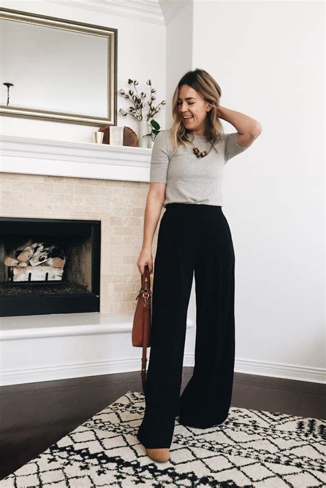 Wide Leg Trousers Stylish Summer Outfits Casual Work Outfits