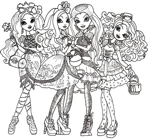 Free Printable Ever After High Coloring Pages: Ever After High Coloring
