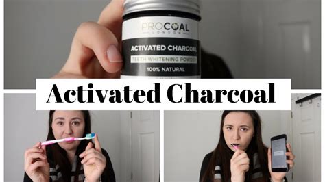 Activated Charcoal Teeth Whitening Try And Review Youtube