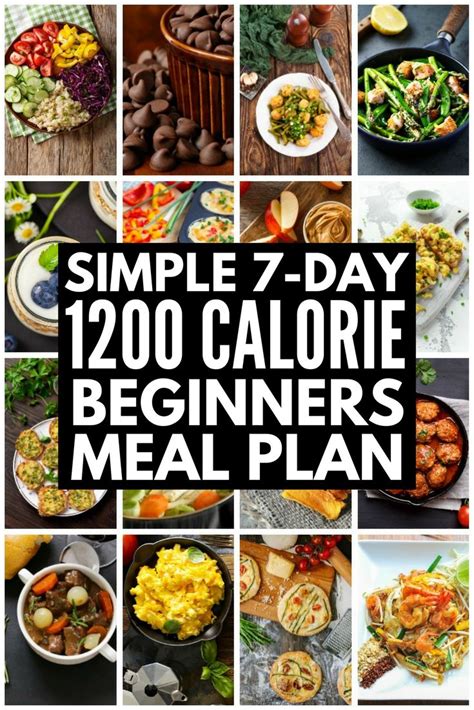 Free Printable 1200 Calorie Diet Plan Menu