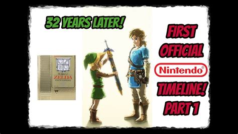 official nintendo legend of zelda timeline part 1 youtube