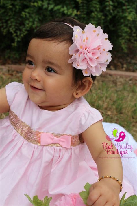 Baby Headband Gold Infant Headbands Baby Girl Headbands Etsy