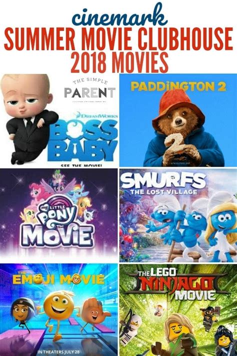 What's the new movie about? Cinemark Summer Movie Clubhouse Schedule • The Simple Parent