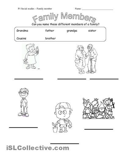 printable family members worksheets family tree worksheet family