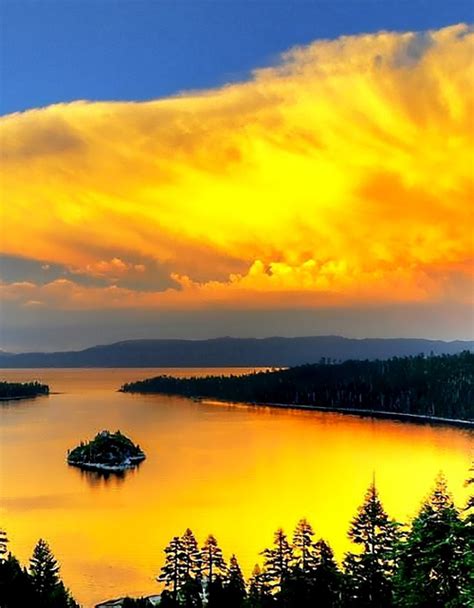 Sunset At Emerald Bay State Park ~ Lake Tahoe California ~natures