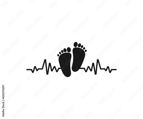 Baby Feet Svg Baby Feet Bundle Svg Baby Feet Hart Baby Footprint Svg