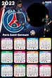 Calendário 2023 Paris Saint Germain Football Club PNG - Imagem Legal