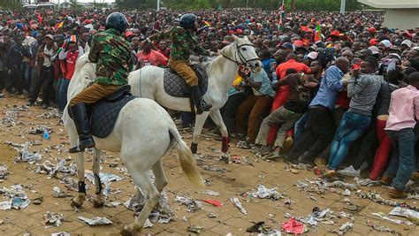 kenya presidential inauguration marred by violence