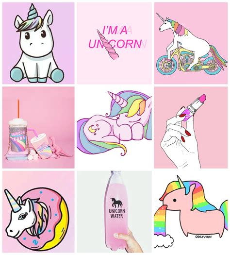 Unicorn Aesthetic Rainbow Aesthetic Pastel Pink Aesthetic Red