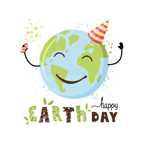 Happy Earth Day April 22 Holiday Planet Birthday Poster Or Postcard