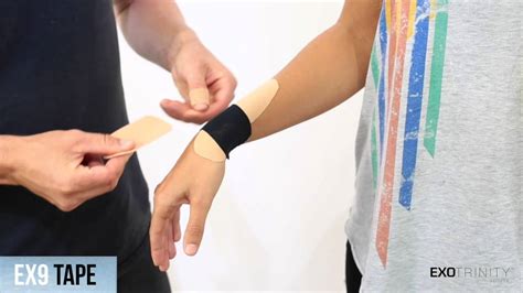 How To Apply Ex9 Kinesiology Tape For Wrist Pain And Rsi Youtube