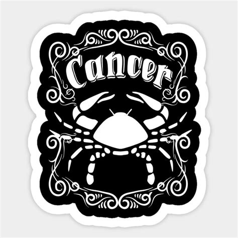 Cancer Crab Zodiac Sign Cancer Sticker Teepublic