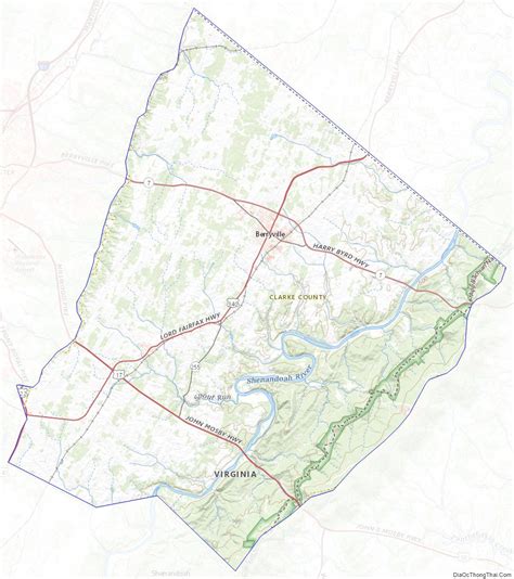 Map Of Clarke County Virginia