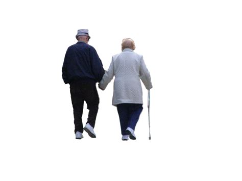 Walking Old age People Silhouette - walking png download - 1600*1200 - Free Transparent Walking ...