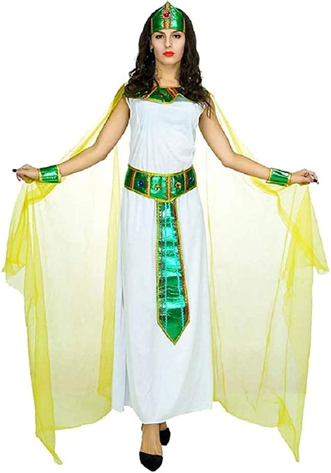 Kiralove Egyptian Costume Priestess Vestal Cleopatra Nefertiti