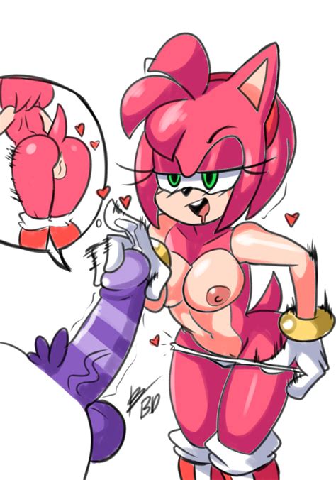 Rule 34 Amy Rose Big The Cat Bigdeadalive Breasts Drooling Female