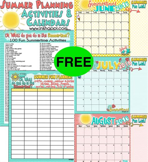 Plan Some Summer Fun With This Free Summer Activities And