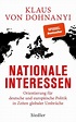 Nationale Interessen - Klaus Von Dohnanyi (Buch) – jpc