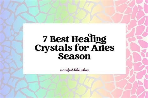 7 Best Healing Crystals For Aries Season Astrology Crystals