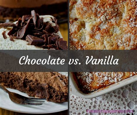 Dessert Showdown Chocolate Vs Vanilla