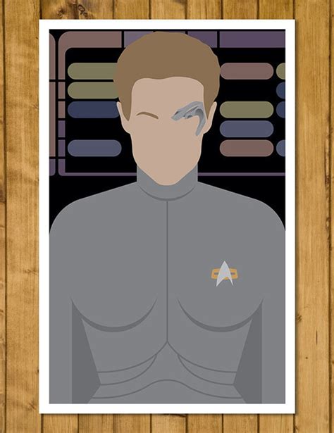 Minimal Star Trek Voyager Seven Of Nine Poster Various Etsy