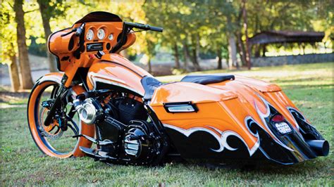 Pro Charged Custom Big Wheel Bagger Harley Bikes Custom Motorcycles Bike Rider