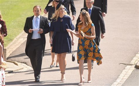 prince harry s ex girlfriends chelsy davy and cressida bonas arrive at his wedding to meghan markle